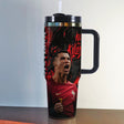 Termosflaska Cristiano Ronaldo - Fotboll Vattenflaska - Footballdinho