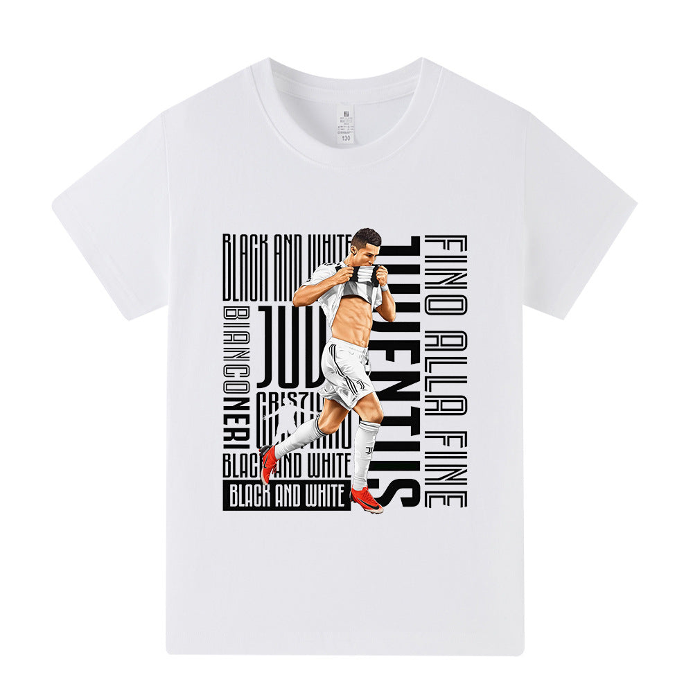 Ronaldo Fotbolls T-shirt för Barn - Juventus Footballdinho