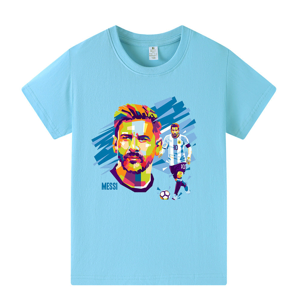 Lionel Messi Fotbolls T-shirt för Barn - Cool Design Footballdinho