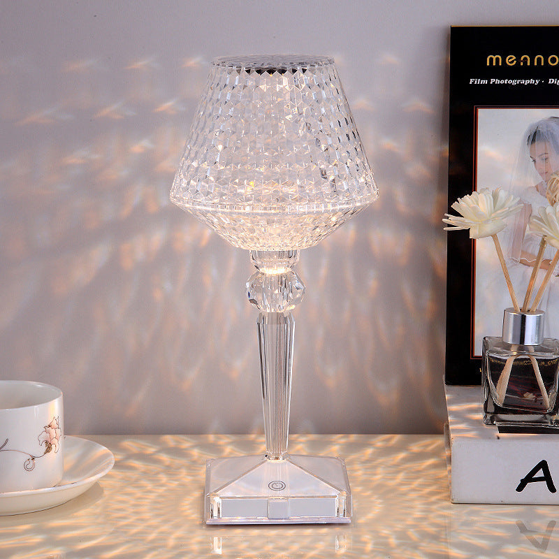 Kristallbordslampa med 3 dimbara belysningsalternativ Carvallo