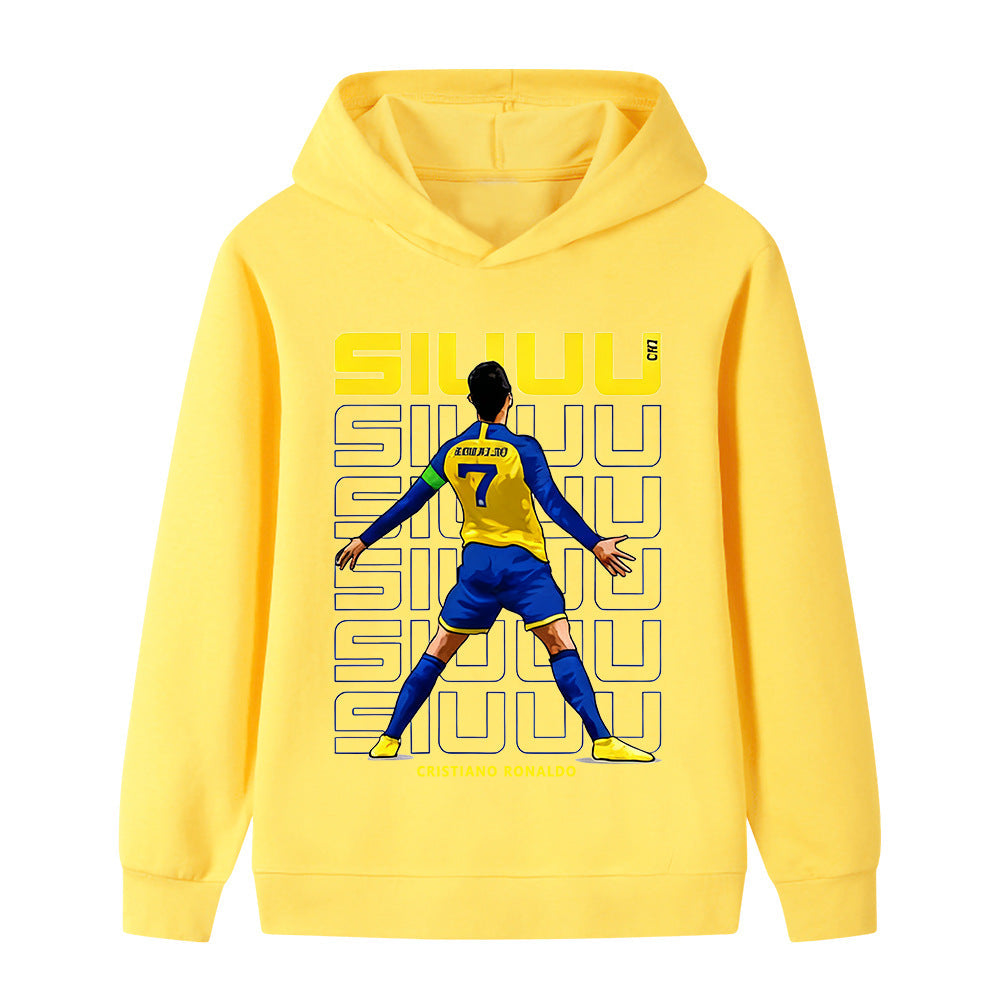 Ronaldo Fotbolls Hoodie för Barn - Cool Design Footballdinho