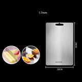 TitanPro – Högkvalitativ skärbräda i tyskt rostfritt stål 304 Carvallo