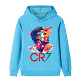Cristiano Ronaldo Fotbolls Hoodie för Barn - Mjuk Footballdinho