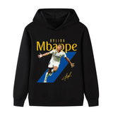 Mbappé Fotbolls Hoodie för Barn Footballdinho