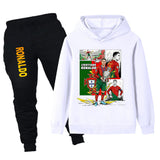 Cristiano Ronaldo Träningsoverall för Barn - Portugal - Tracksuit Footballdinho