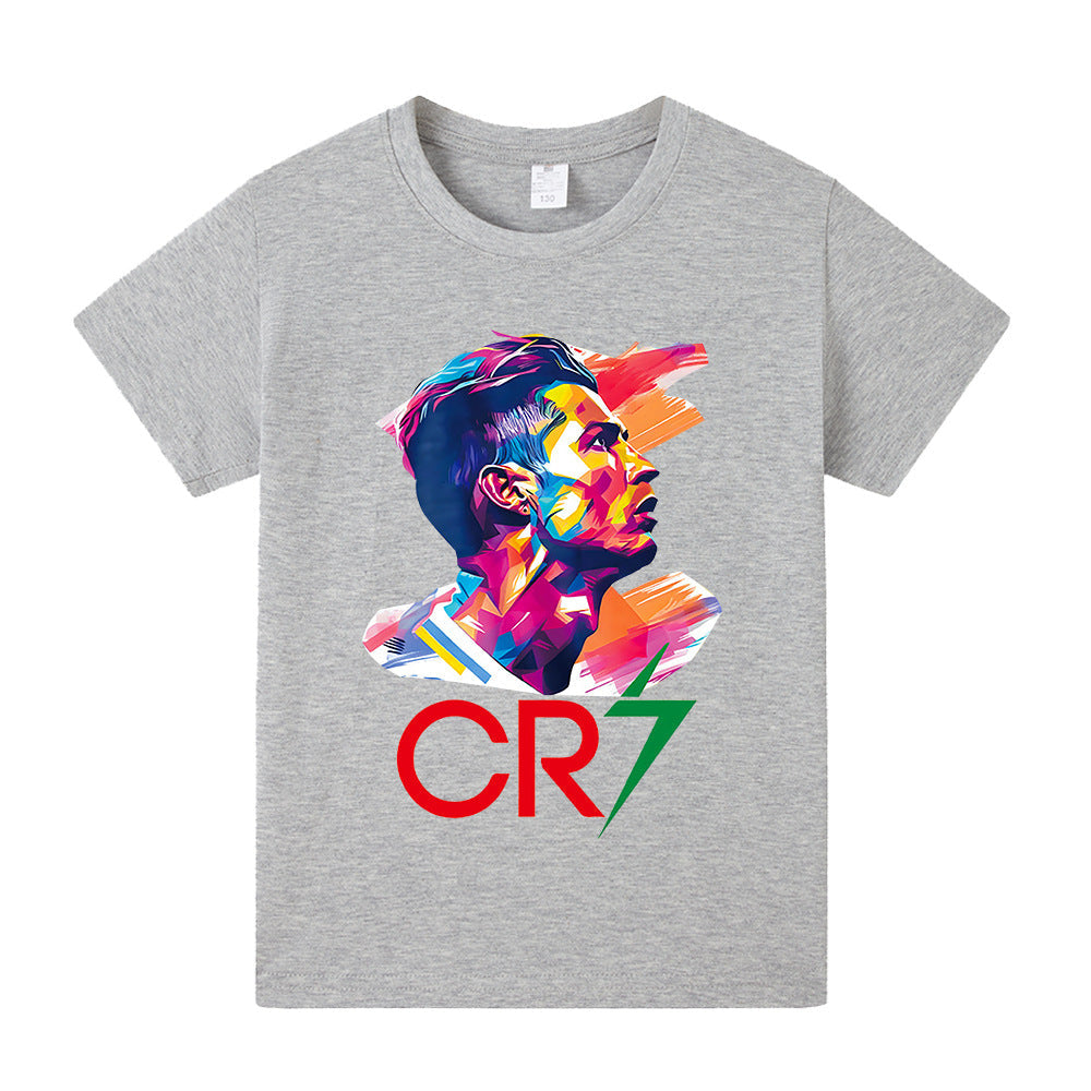 Cristiano Ronaldo Fotbolls T-shirt för Barn - Bekväm Footballdinho