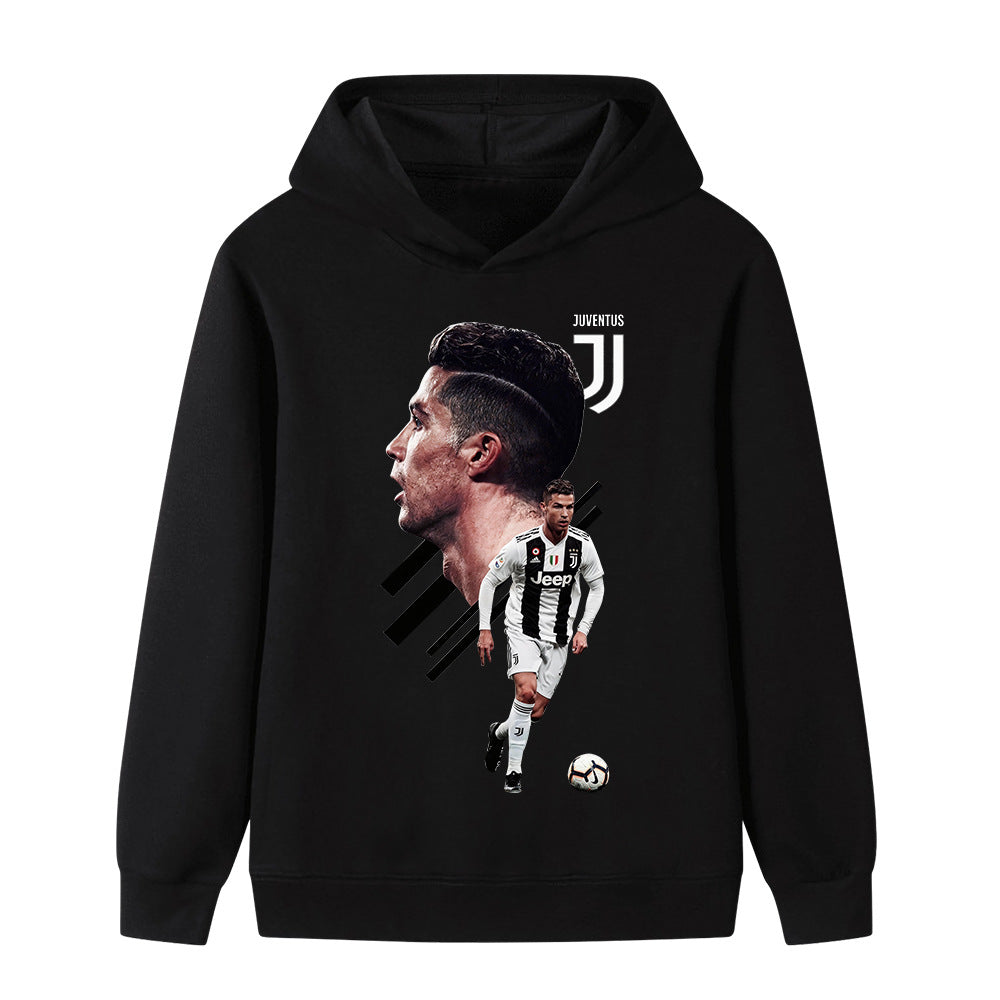 Ronaldo Fotbolls Hoodie för Barn - Juventus Footballdinho