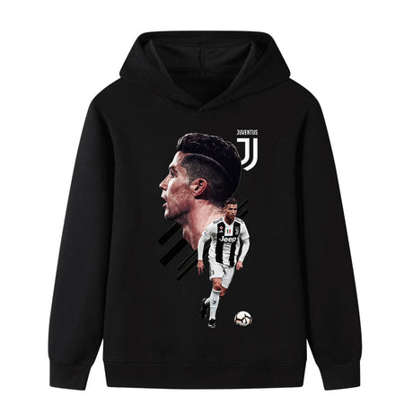 Ronaldo Fotbolls Hoodie för Barn - Juventus Footballdinho