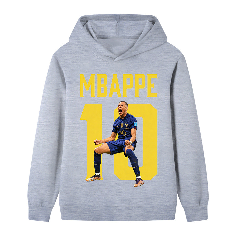 Mbappé Fotbolls Hoodie för Barn - Mbappe Footballdinho