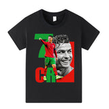 Cristiano Ronaldo Fotbolls T-shirt för Barn - Portugal Footballdinho