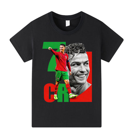 Cristiano Ronaldo Fotbolls T-shirt för Barn - Portugal Footballdinho