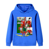Cristiano Ronaldo Fotbolls Hoodie för Barn - Portugal - Style Footballdinho