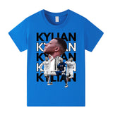 Kylian Mbappé Fotbolls T-shirt för Barn - Mbappe Footballdinho
