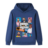 Messi Fotbolls Hoodie för Barn - Sportig Footballdinho
