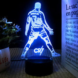 Cristiano Ronaldo 3D Illusion LED-Lampa - Nattlampa Footballdinho