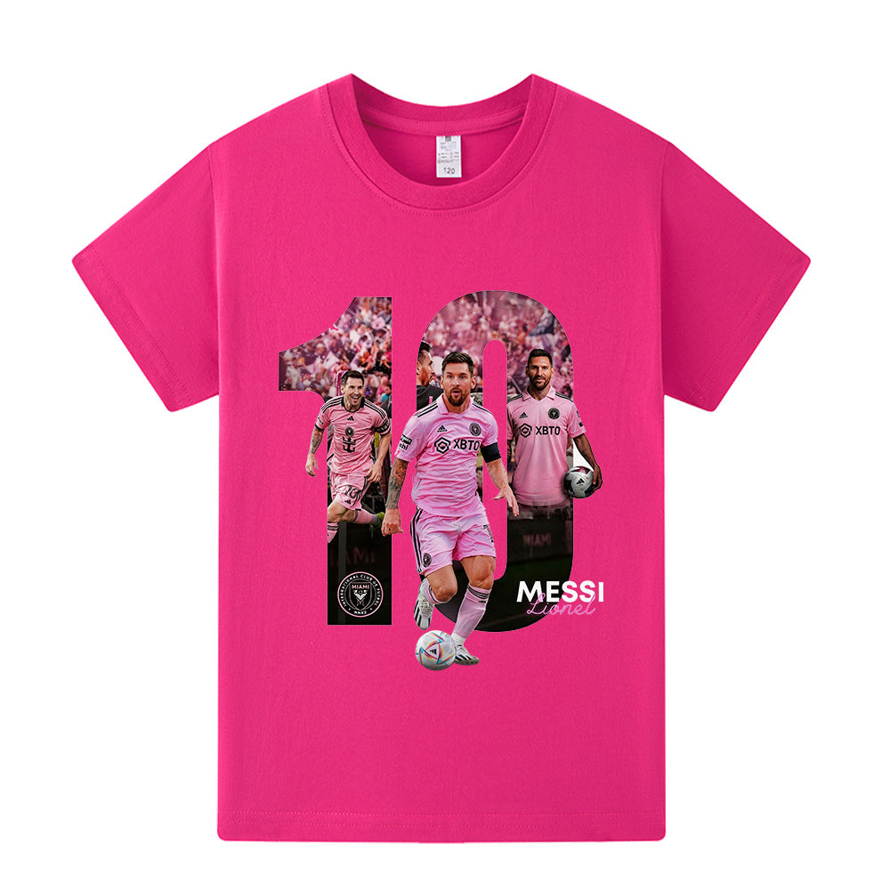 Lionel Messi Fotbolls T-shirt för Barn - Miami Footballdinho