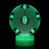 Fotboll 3D Illusion LED-Lampa - Nattlampa - Ball Footballdinho