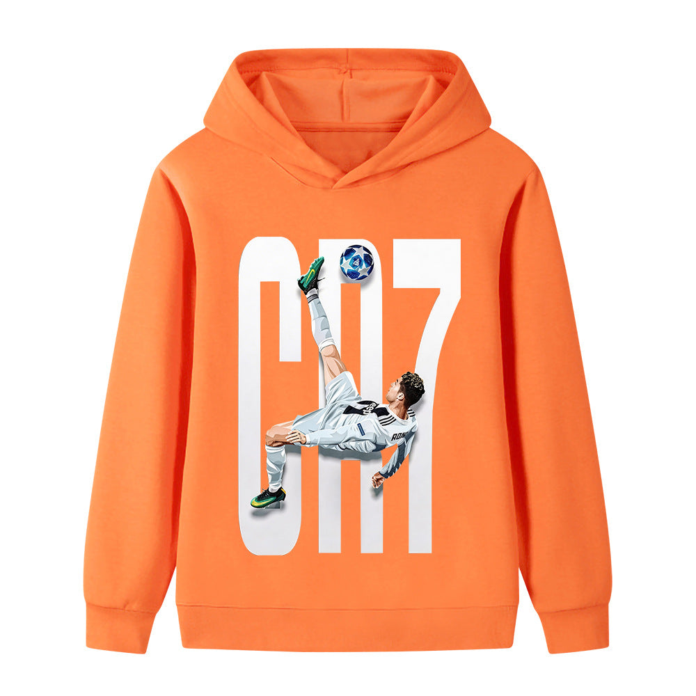 Ronaldo Fotbolls Hoodie för Barn - Style Footballdinho