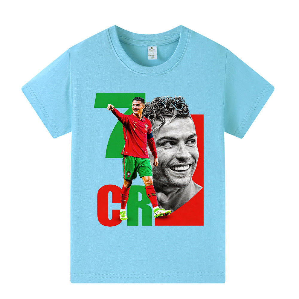 Cristiano Ronaldo Fotbolls T-shirt för Barn - Portugal Footballdinho