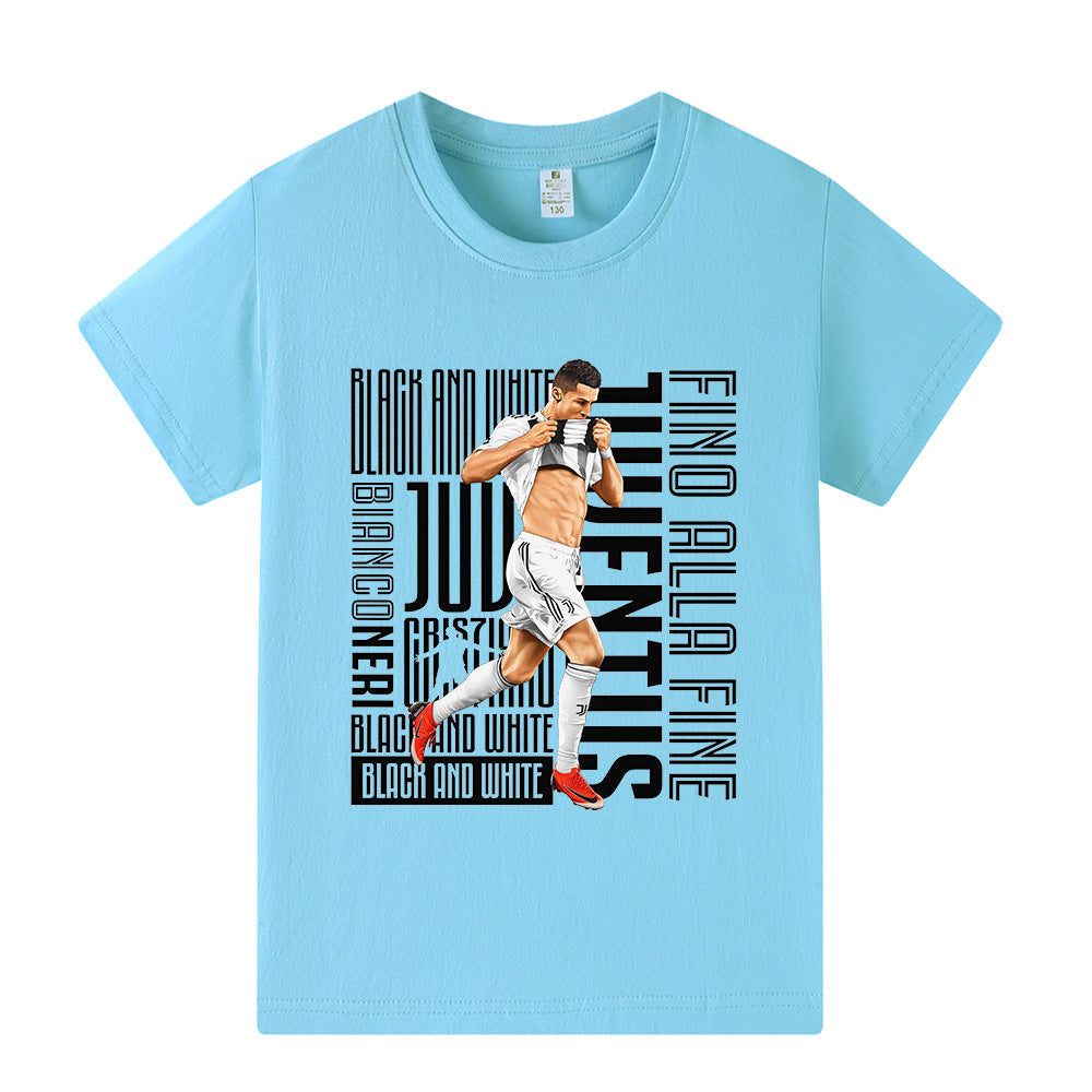 Ronaldo Fotbolls T-shirt för Barn - Juventus Footballdinho