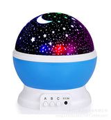 Lugnande nattljus-kula med stjärnprojektion Carvallo