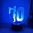 Lionel Messi 3D Illusion LED-Lampa - Nattlampa - med Fjärrkontroll Footballdinho
