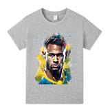 Neymar Fotbolls T-shirt för Barn Footballdinho