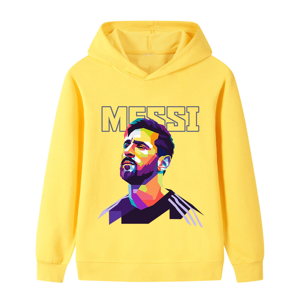 Messi Fotbolls Hoodie för Barn - Mjuk Footballdinho
