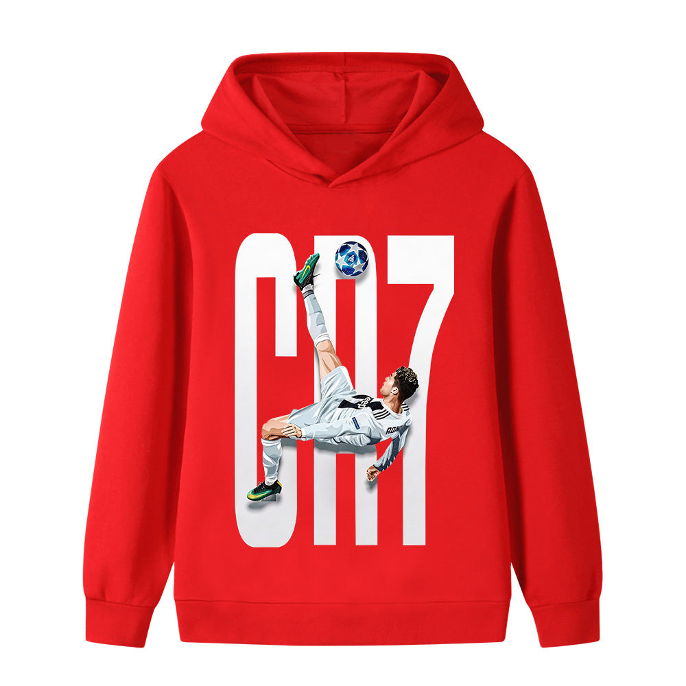 Ronaldo Fotbolls Hoodie för Barn - Style Footballdinho