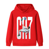 Ronaldo Fotbolls Hoodie för Barn - Style Footballdinho