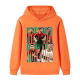 Ronaldo Fotbolls Hoodie för Barn - Portugal Footballdinho