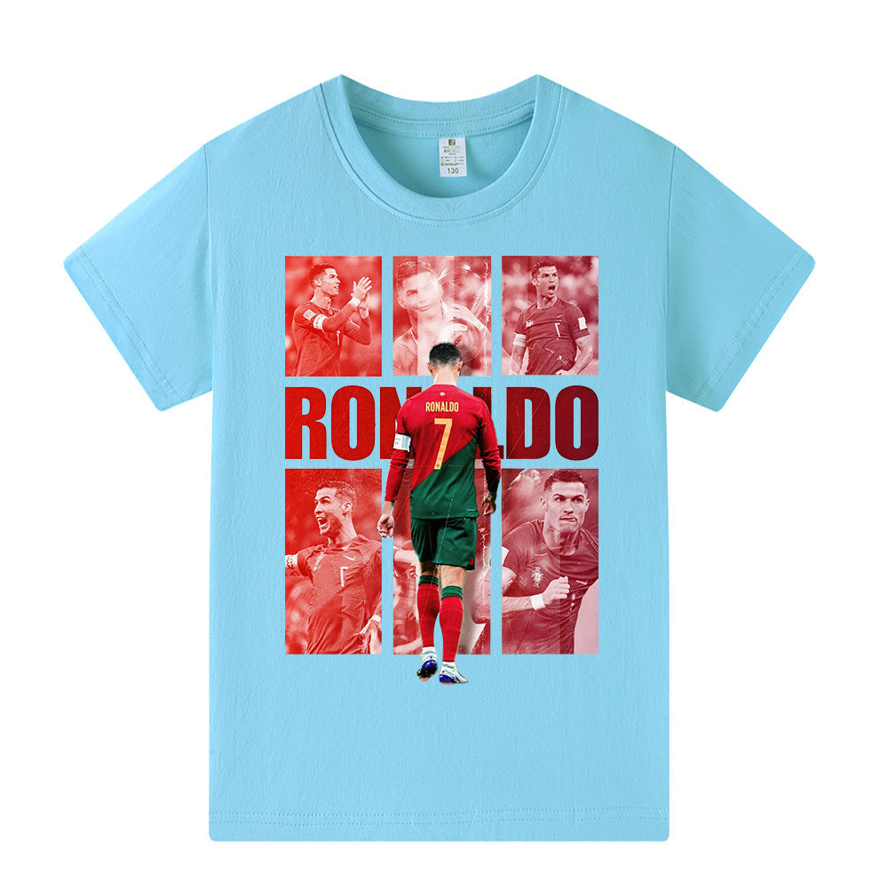 Ronaldo Fotbolls T-shirt för Barn - Portugal Footballdinho