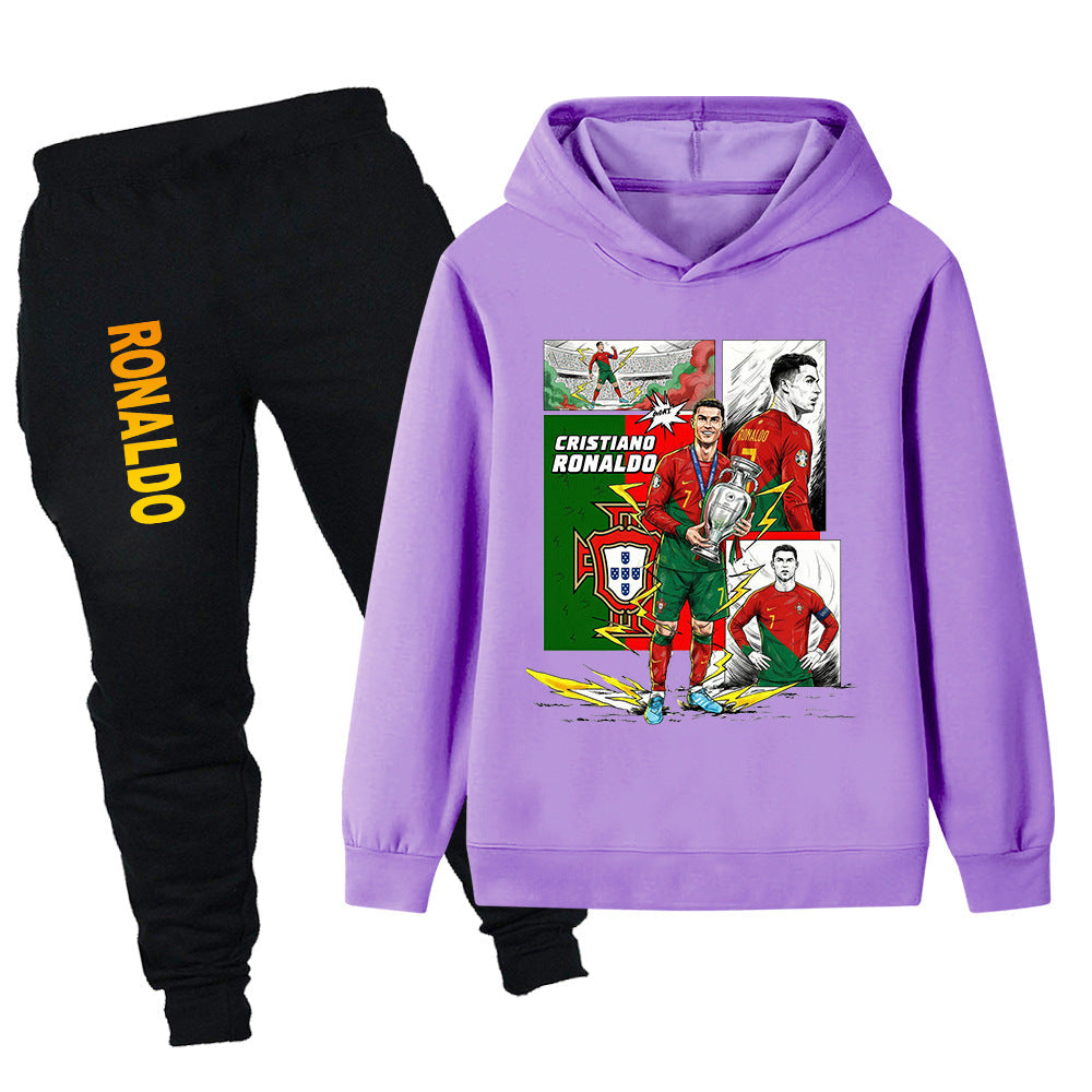 Cristiano Ronaldo Träningsoverall för Barn - Portugal - Tracksuit Footballdinho