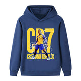 Ronaldo Fotbolls Hoodie för Barn - Al Nassr Footballdinho
