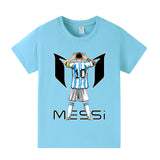 Lionel Messi Fotbolls T-shirt för Barn - Bekväm Footballdinho