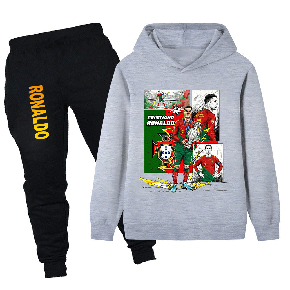 Cristiano Ronaldo Träningsoverall för Barn - Portugal - Tracksuit Footballdinho