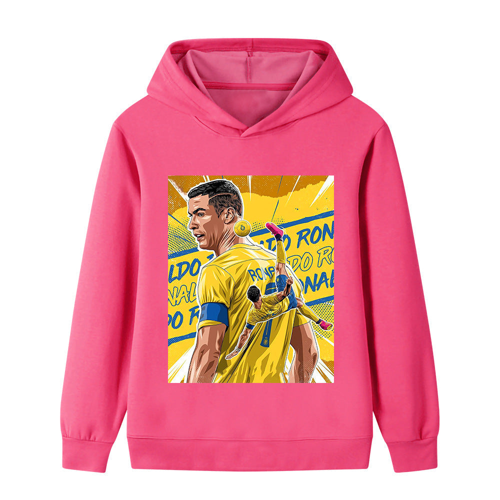Cristiano Ronaldo Fotbolls Hoodie för Barn - Al Nassr