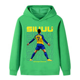 Ronaldo Fotbolls Hoodie för Barn - Cool Design Footballdinho