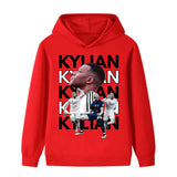 Kylian Mbappé Fotbolls Hoodie för Barn - Mbappe Footballdinho