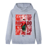 Ronaldo Fotbolls Hoodie för Barn - Portugal - Style Footballdinho