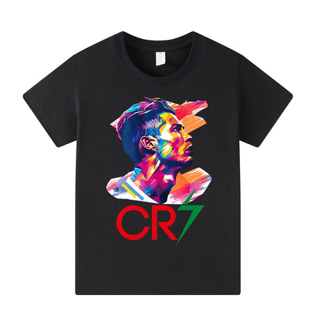 Cristiano Ronaldo Fotbolls T-shirt för Barn - Bekväm Footballdinho