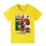 Cristiano Ronaldo Fotbolls T-shirt för Barn - Portugal - Style Footballdinho