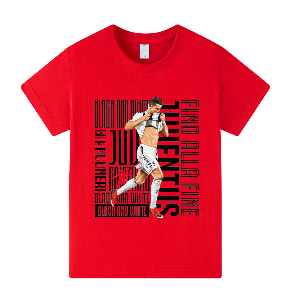 Ronaldo Fotbolls T-shirt för Barn - Juventus Footballdinho