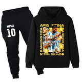 Lionel Messi Träningsoverall för Barn - Argentina - Tracksuit Footballdinho