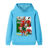 Cristiano Ronaldo Fotbolls Hoodie för Barn - Portugal - Style Footballdinho