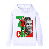 Cristiano Ronaldo Fotbolls Hoodie för Barn - Portugal Footballdinho
