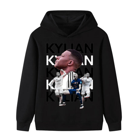 Kylian Mbappé Fotbolls Hoodie för Barn - Mbappe Footballdinho