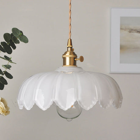 Pendellampa Vintage Glas Hängande Lampa Carvallo