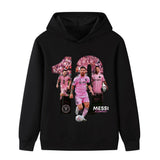 Lionel Messi Fotbolls Hoodie för Barn - Miami Footballdinho