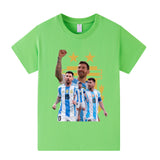 Messi Fotbolls T-shirt för Barn - Argetina Footballdinho